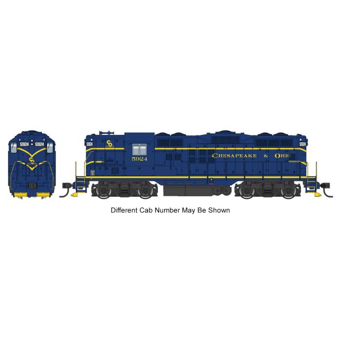 Walthers Mainline 910-10493 Chesapeake & Ohio GP9 High Hood Diesel (DC)