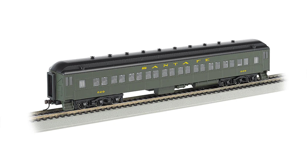 Bachmann HO 13703 Santa Fe 72' Heavyweight Coach with Lighted Interior