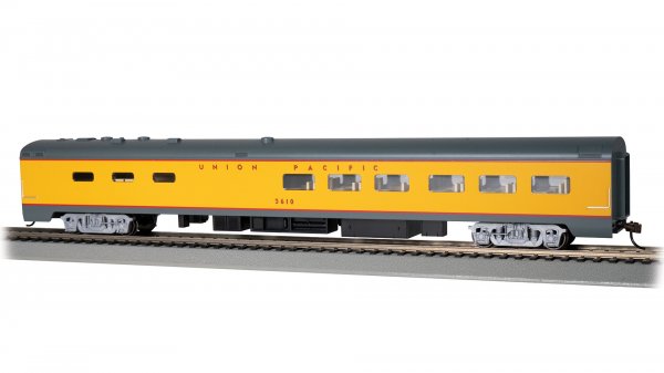 Bachmann HO 14802 Union Pacific 85' Smooth Side Dining Car with Lighted Interior