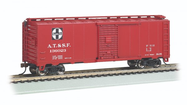 Bachmann HO 15016 Santa Fe 40' Steam Era Box Car