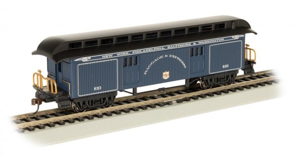 Bachmann HO 15305 B&O Royal Blue Old Time Baggage Car
