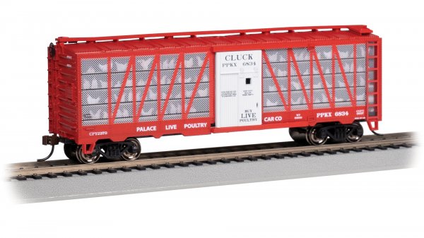 Bachmann 15907 Cluck with Chickens Palace Live Poultry Car