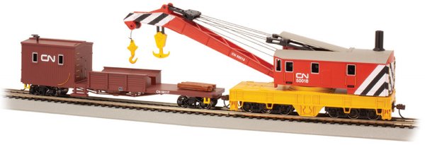 Bachmann 16104 Canadian National 250-Ton Steam Crane & Boom Tender