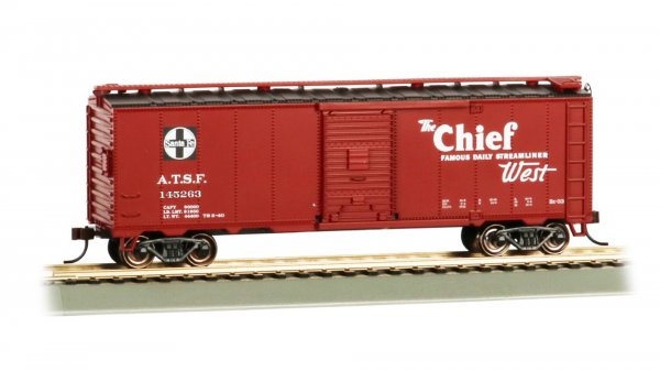 Bachmann 16507 Santa Fe Chief 40' Map Box Car