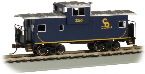 Bachmann HO 17705 Chesapeake & Ohio 36' Wide Vision Caboose