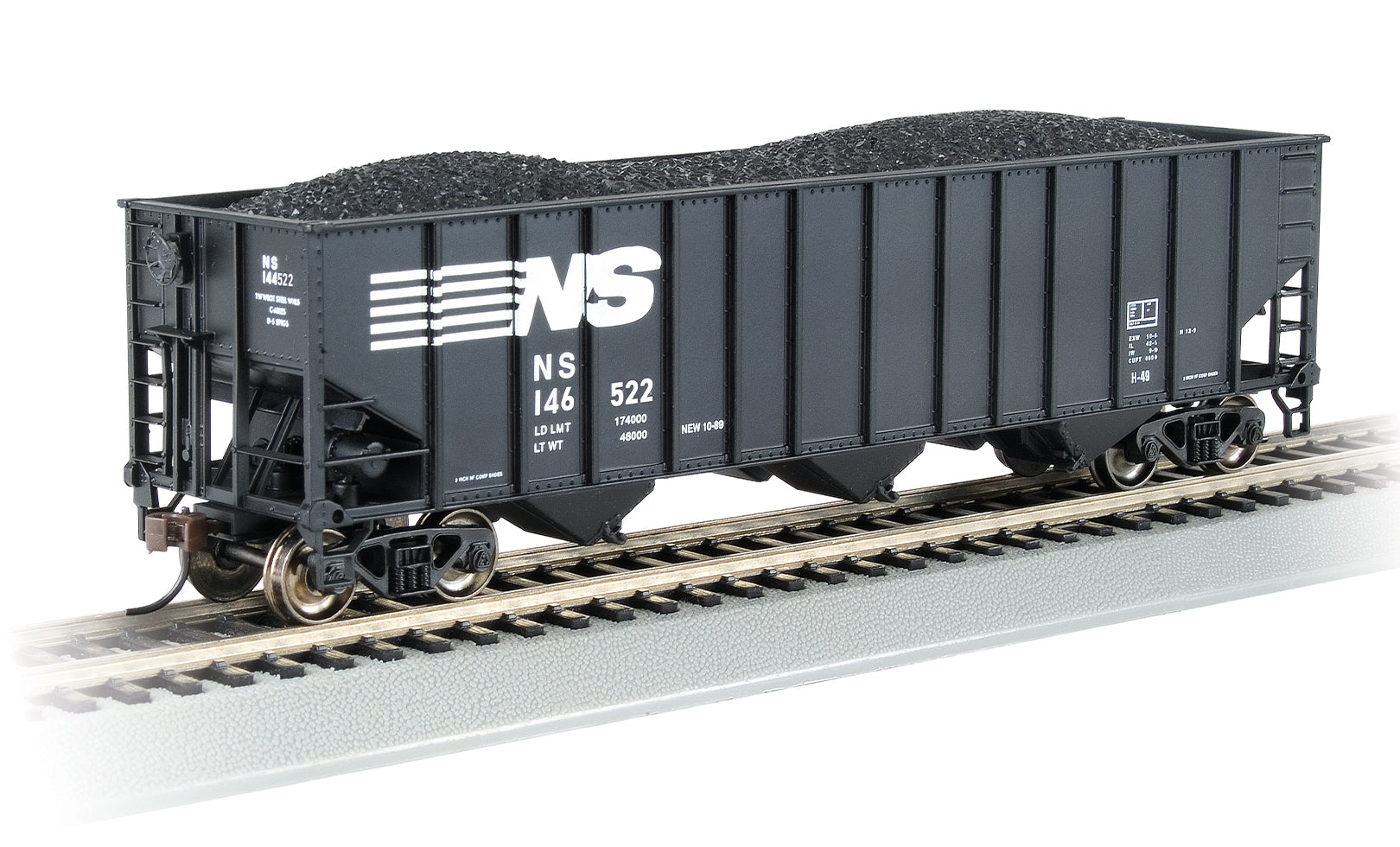 Bachmann HO 18728 Norfolk Southern 100 Ton 3 Bay Hopper