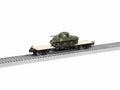 Lionel 1926711 New York Central 40' Flatcar with Sherman Tank # 496250