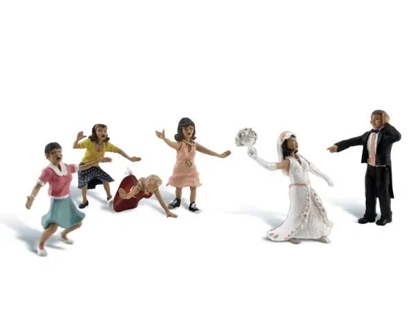 WDS 1932 Wedding Bouquet Toss (HO Scale)