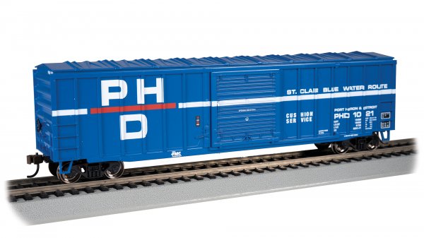 Bachmann HO 19614 Port Huron & Detroit ACF 50' 6" Outside Braced Sliding Door Box Car