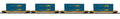 MTH 20-92432 CSX 4-Car Husky Stack Car