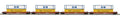 MTH 20-92433 BNSF 4-Car Husky Stack Set