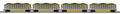 MTH 20-92441 CSX 4 Car Coalporter (Plated) Hopper Car Set