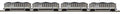MTH 20-92443 Norfolk Southern 4 Car Coalporter Hopper Car Set (Plated)