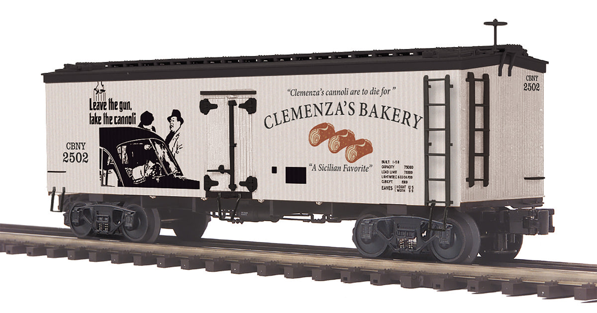 MTH 20-94672 Clemenza's Bakery 36' Woodsided Reefer Car