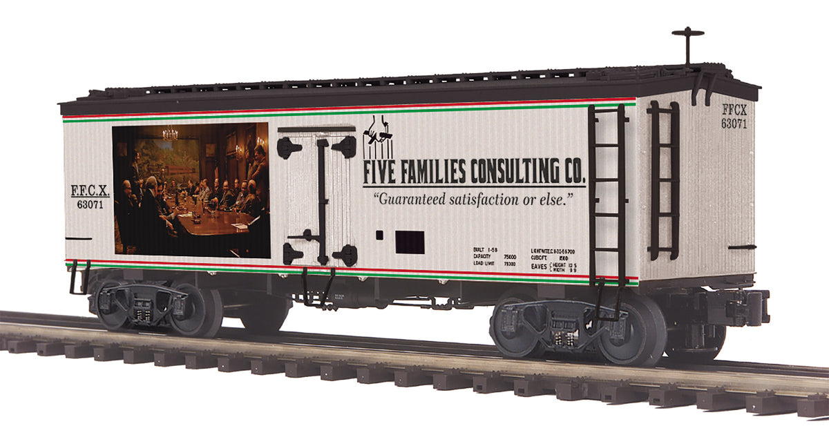 MTH 20-94801 The Five Families Consulting Co. 36' Woodsided Reefer Car
