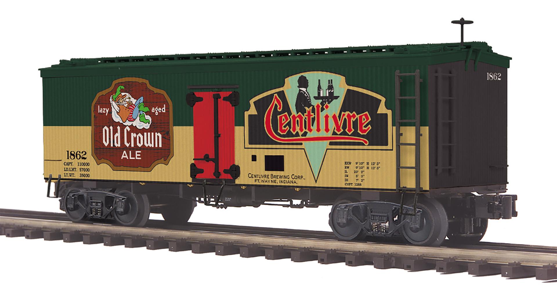 MTH 20-94836 Old Crown Ale 36' Woodsided Reefer Car