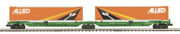 MTH 20-95055 Burlington Northern 2 Car Spine Set with 48' Containers