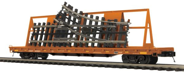MTH20-95141 CSX 60' Flat Car with Scaletrax O'31 Switch