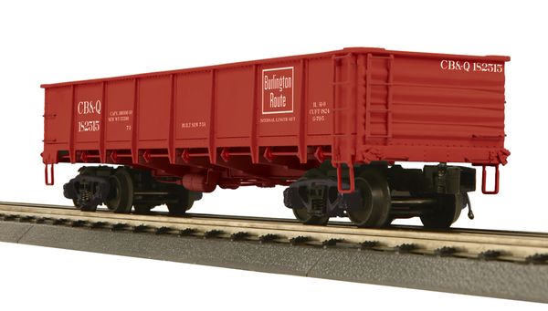 MTH 20-95481 Burlington Route 55 Ton All Steel Drop Bottom Gon.