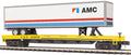 MTH 20-95644 C&O Flat Car with 48' AMC Trailer