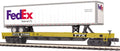 MTH 20-95653 TTX Flat Car with 48' Fed Ex Trailer
