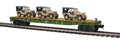 MTH 20-95673 U.S. Army 60' Flat Car with (3) Jeep Willys Desert