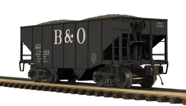 MTH 20-95707 Baltimore & Ohio 2-Bay Fish Belly Hopper Car