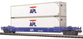 MTH 20-95785 APL American President Line Husky Stack Car