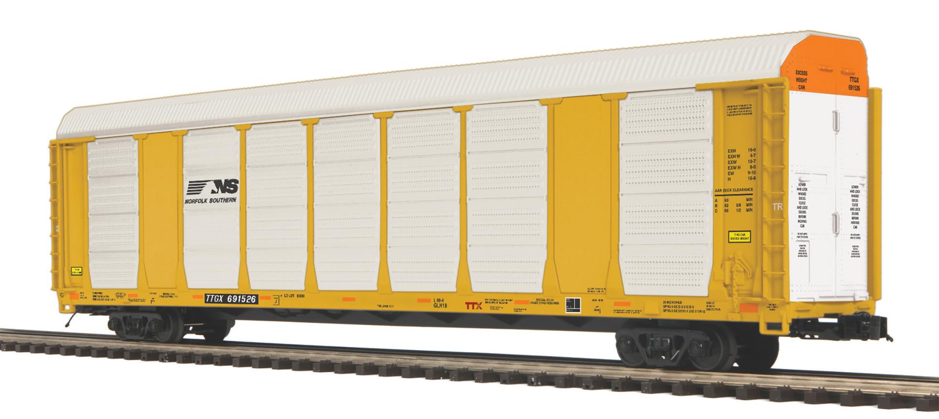 MTH 20-95817 Norfolk Southern Corrugated Auto Carrier