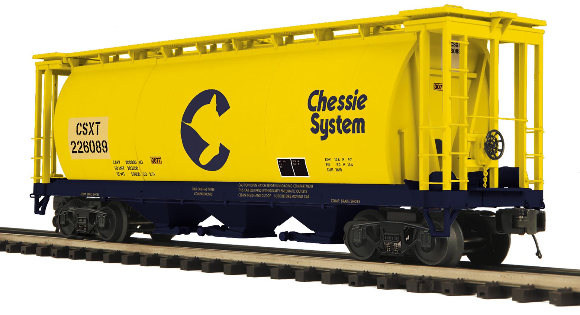 MTH 20-96869 Chessie 3 Bay Cylindrical Hopper