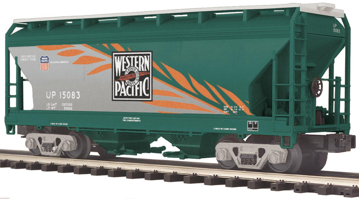 MTH 20-97653 Western Pacific (Heritage) (#15081) 2-Bay Centerflow Hopper Car