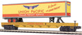 MTH 20-98171 Union Pacific (#57256) Flat Car w/ 48' Trailer