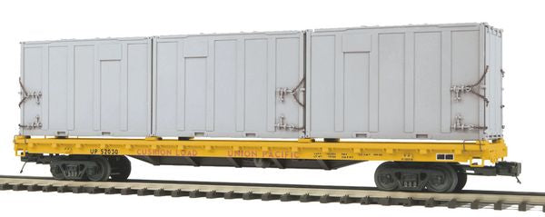 MTH 20-98584-2 Union Pacific Flat Car with Trash Containers