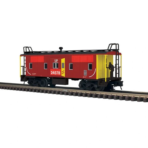 Atlas O 2001233 Union Pacific Patched Rock Island Trainman Bay Window Caboose with Lighted Interior