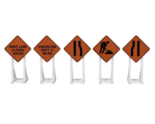 Lionel 2030240 Construction Signs 5-pack O Scale