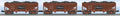 Lionel 21881 Frisco Offset Hopper 3-Pack