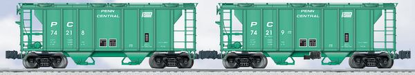 Lionel 21918 Penn Central PS-2 2-Bay Covered Hopper 2-Pack