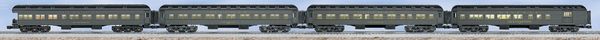 Lionel 25503 Santa Fe Heavyweight Passenger Car 4-Pack