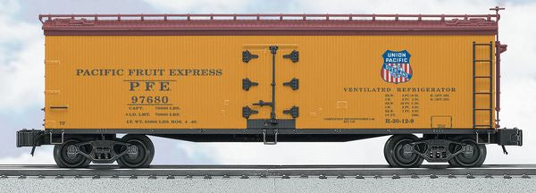 Lionel 27361 Pacific Fruit Express 40' Wood-Sided Refrigerator Car #97680