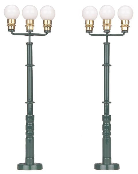 MTH 30-11034 Die Cast O Scale Lamp Set Triple Park Light