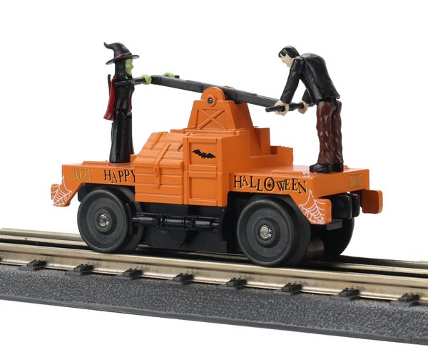 MTH 30-5241 Frankenstein and Witch Operating Hand Car