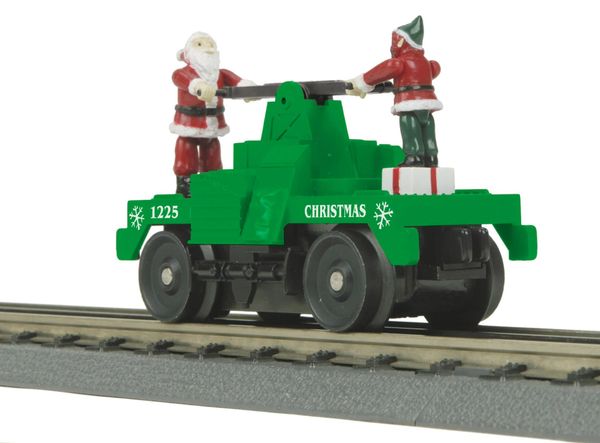 MTH 30-5256 Santa & Elf Operating Hand Car