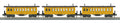 MTH 20-6456 Virginia & Truckee 3 Car Overton Passenger Coach Set