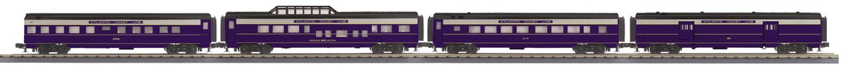 MTH 30-68019 Atlantic Coast Line 4 Car 60' Streamlined Passenger Set