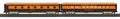 MTH 30-68283 Halloween 2 Car 60' Streamlined Sleeper/Diner Set with LED's
