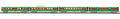 MTH 30-68286 Christmas 4 Car 60' Streamlined Passenger Set with LED's