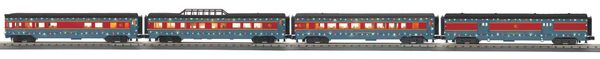 MTH 30-68290 North Pole 4 Car 60' Streamlined Passenger Set with LED's
