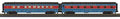 MTH 30-68291 North Pole 2 Car 60' Streamlined Passenger Set with LED's