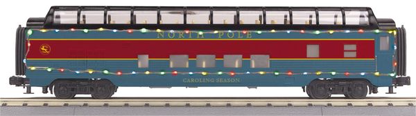 MTH 30-68293 North Pole 60' Streamlined Full Vista Dome Car with LED's
