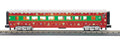 MTH 30-68308 Christmas 60' Streamlined Passenger Coach Car with LED's